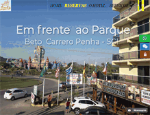 Tablet Screenshot of hotelmirantedoparque.com.br